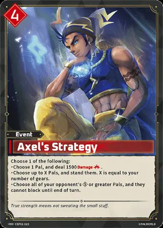 Axel's Strategy