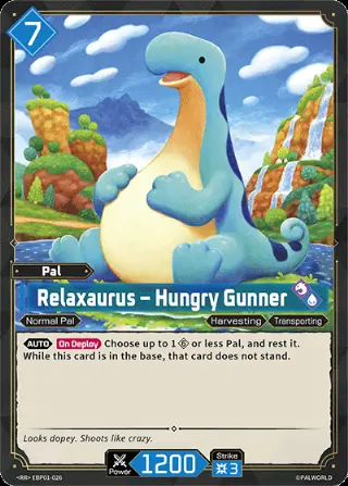 Relaxaurus – Hungry Gunner