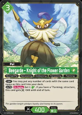 Beegarde – Knight of the Flower Garden