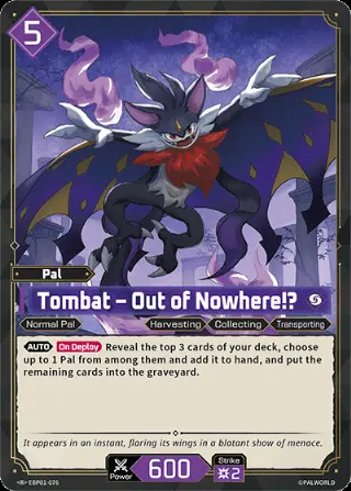 Tombat – Out of Nowhere!?