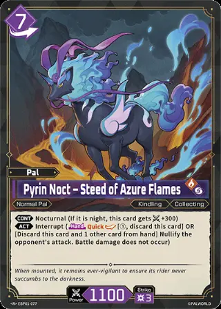 Pyrin Noct – Steed of Azure Flames