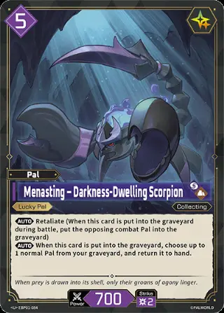 Menasting – Darkness-Dwelling Scorpion