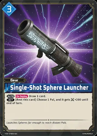 Single-Shot Sphere Launcher